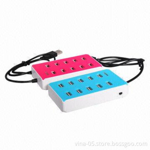 2014 new and hot 10 ports usb smart charger